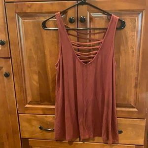 Rustic orange tank top from Nordstrom!